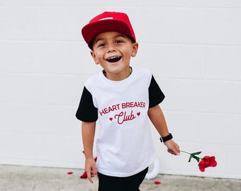 Heart Breaker Club Toddler Shirt, Boy's Valentines Day Tee