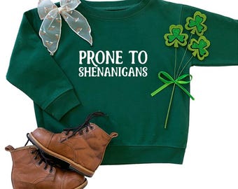 Toddler St Patricks Day Sweater | St Patricks Day Sweatshirt for Kids | Boys St Patricks Day Shirt | Cute St Patricks Day Outfit