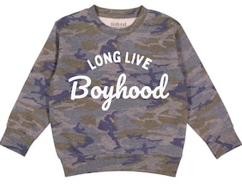 Camo-sweater voor jongens | Leve de jongens, herfstkleding voor kinderen