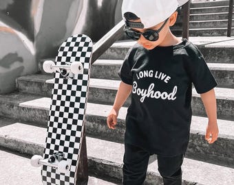 Toddler Boy Shirt | Long Live Boyhood | Boyhood Shirt | Matching Brothers Tee | Baby Boy Graphic Tee | Cute Kids Shirt | Trendy Boy Clothing