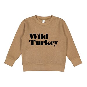 Kids Thanksgiving Tee / Girls Fall Sweatshirt / Boys Thanksgiving Outfit / Toddler Fall / Matching Sibling Thanksgiving Shirts | Wild Turkey image 7