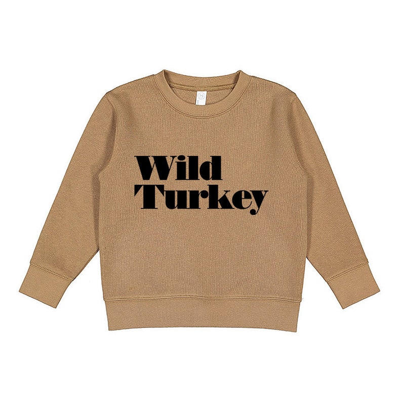 Kids Thanksgiving Tee / Girls Fall Sweatshirt / Boys Thanksgiving Outfit / Toddler Fall / Matching Sibling Thanksgiving Shirts | Wild Turkey image 7