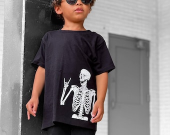 Kids Halloween Shirt | Boys Halloween Outfit | Kid Skeleton Shirt | Toddler Halloween Tee | Boys Halloween | Kids Fall Clothing