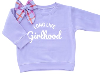 Lang leve de meisjesjaren | Meisjes terug naar school | Cadeau voor klein meisje | Trui voor kinderen | Meisjessweater | Peuter-jeugdsweater | Zusterset