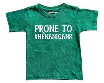 Gevoelig voor shenanigans peuter jongens vintage St. Patrick's Day shirt, jongens geluk kindershirt - Shamrock peuter T-shirt