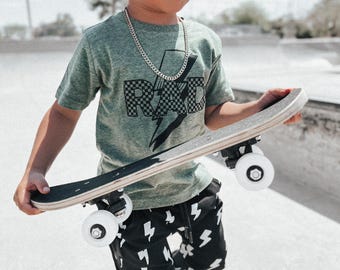Trendiges T-Shirt für Jungen, Grafik-Kinder-T-Shirt, Kinder-Sommer-Shirt, Kleinkind-Jungen-Shirt, Rad Blitz-T-Shirt