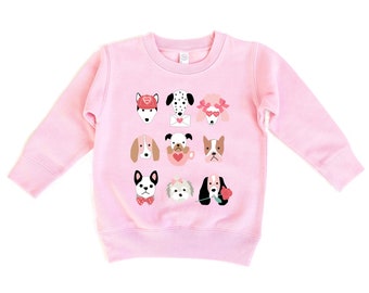 Toddler Valentine Sweater | Valentine Sweatshirt for Kids | Girls Valentine Shirt | Cute Valentines Day Outfit | Valentines Day Shirt