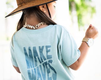 Make Waves Toddler Summer Shirt | Kid Vacation Beach Tee