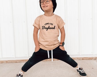 Toddler Boy Shirt | Long Live Boyhood | Boyhood Shirt | Matching Brothers Tee | Baby Boy Graphic Tee | Cute Kids Shirt | Trendy Boy Clothing