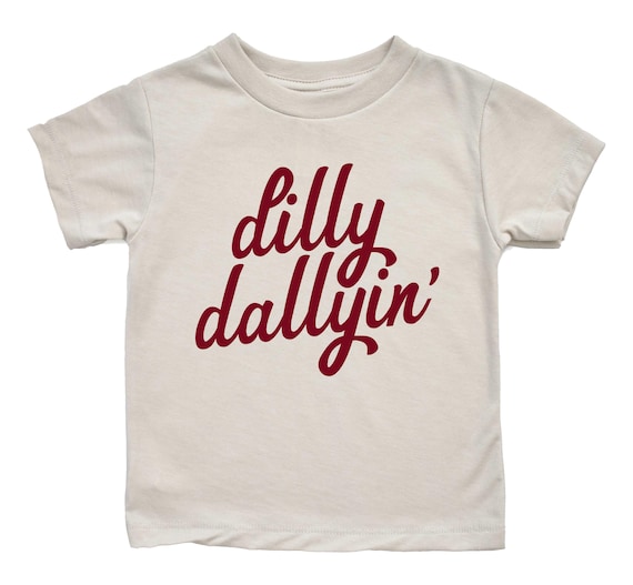Dilly Dally Kids Shirt, Boys Graphic Tee, Funny Toddler Graphic Tee, Trendy Neutral Kids Outfit, Boys Girls Boutique Style Youth Tee