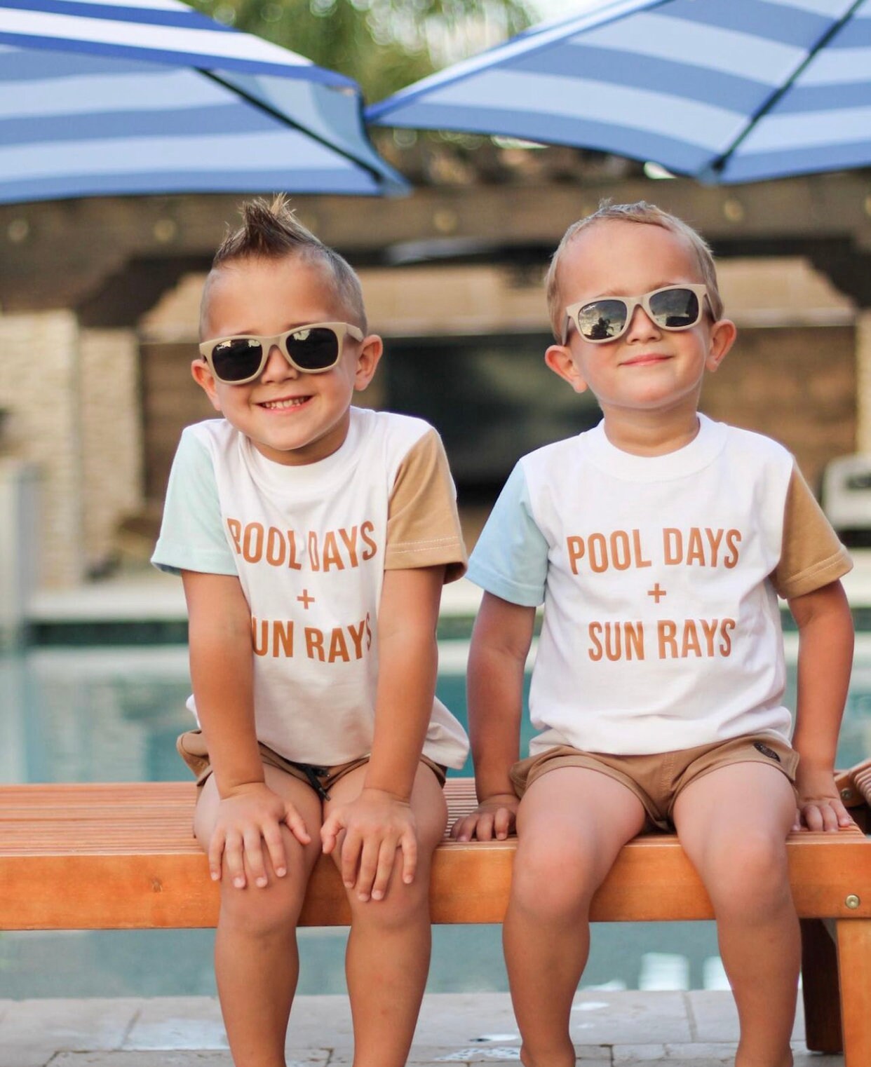 Visesunny Toddler Boys Summer Outfits - Short Sleeve T-Shirt & Shorts Beach Sets