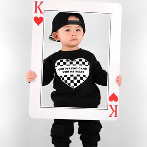 Toddler Valentines Day Sweater | Valentine Sweatshirt for Kids | Boys Valentine Day Shirt | Quit Playing Games with My Heart image 3