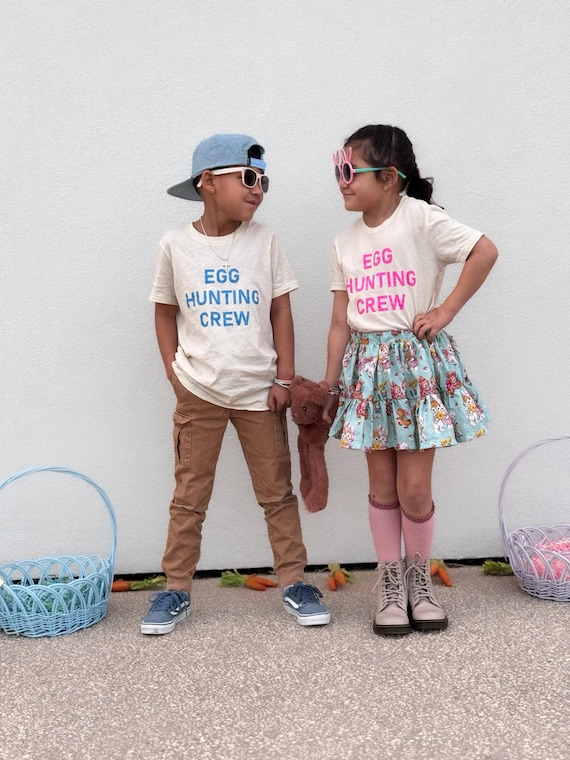 Easter Egg Hunt Shirt Kids, Egg Hunting Crew, Toddler Easter Shirt, Kids Easter Outfit, Boys Girls Easter Tee, Matching Sibling Easter