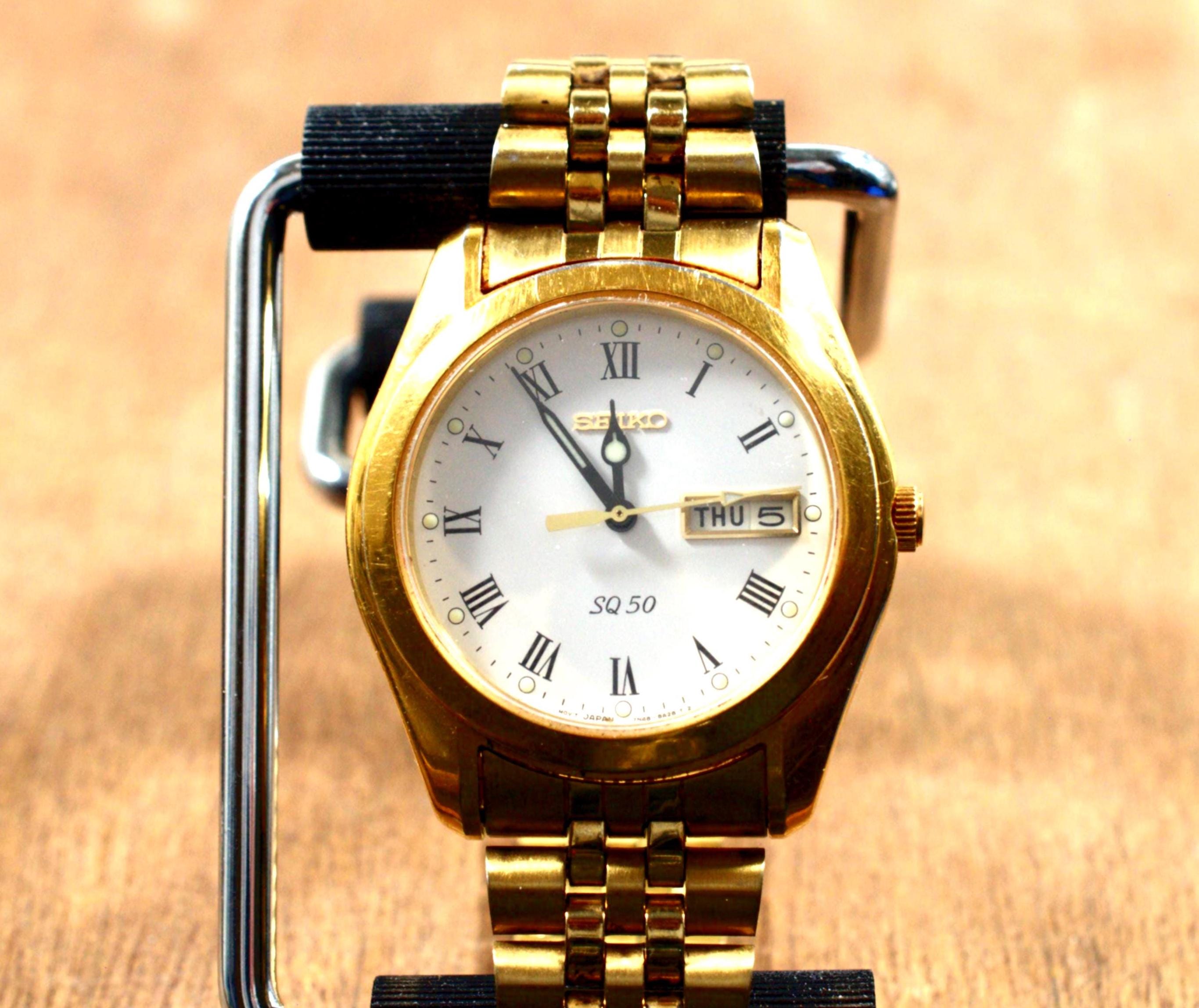Seiko Sq Roman - Etsy