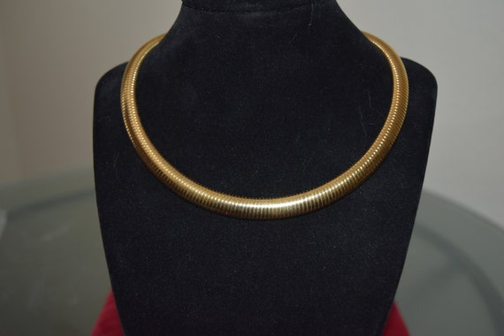 MONET Egyptian Style Choker Necklace Measures 16" - image 1