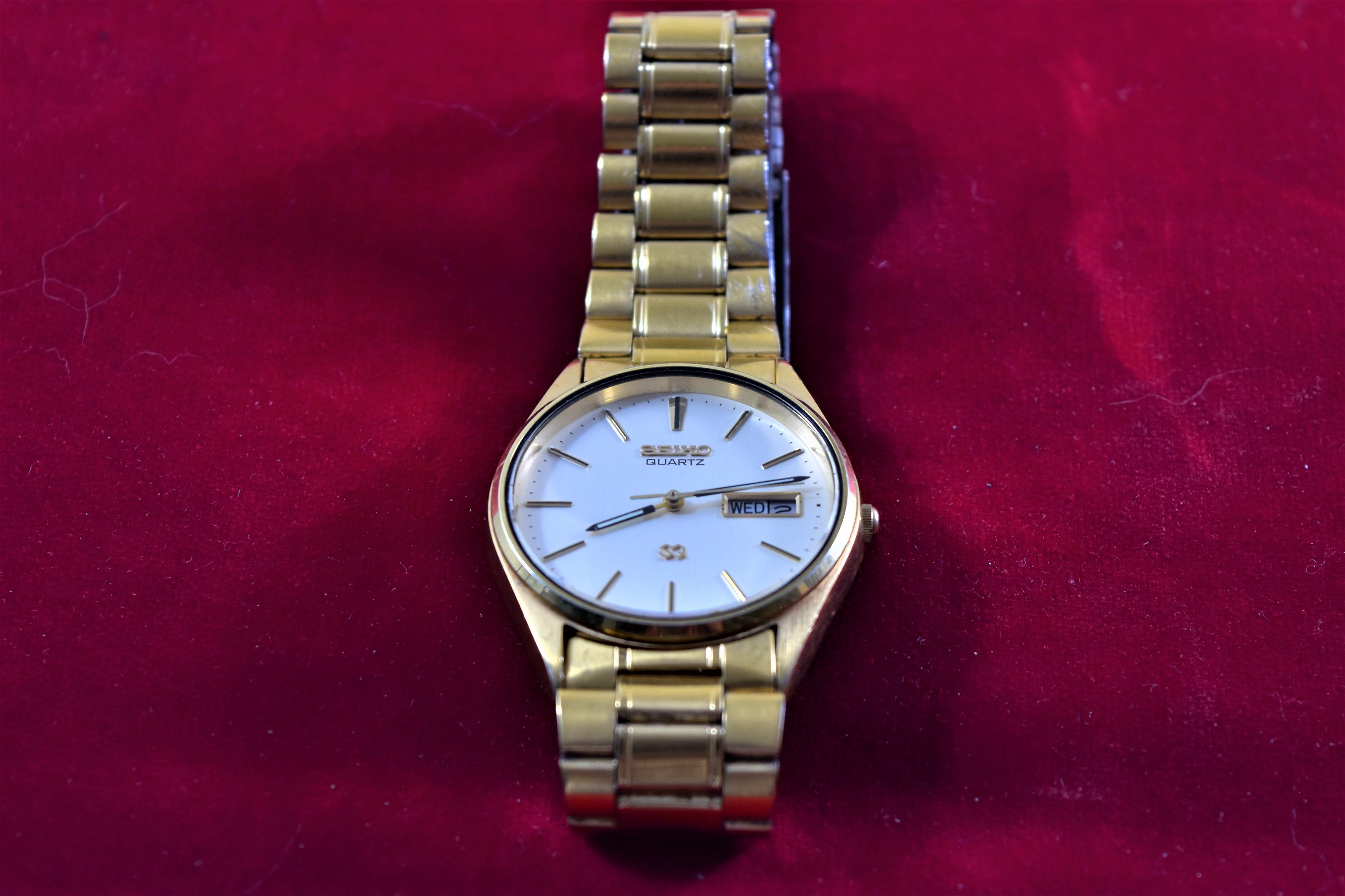 VINTAGE SEIKO 5H23-8A09 Gold Tone Day/date - Etsy