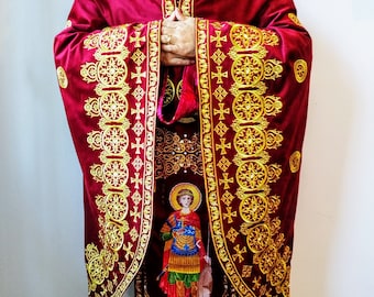 Amazing!!! Embroidery priest vestments. Priest set. Orthodox vestments. Epitrachilion for priest or bishop.