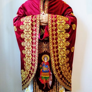 Amazing!!! Embroidery priest vestments. Priest set. Orthodox vestments. Epitrachilion for priest or bishop.