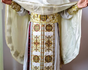 Embroidered Vestment, Priest Vestment, Liturgical appeal, priest robe, Liturgical clothing. Greek style Liturgical vestment