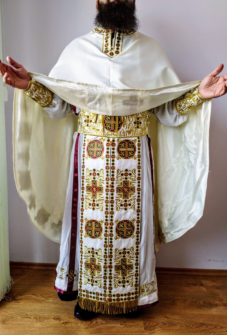 Embroidered Vestment Priest Vestment Liturgical Appeal Etsy