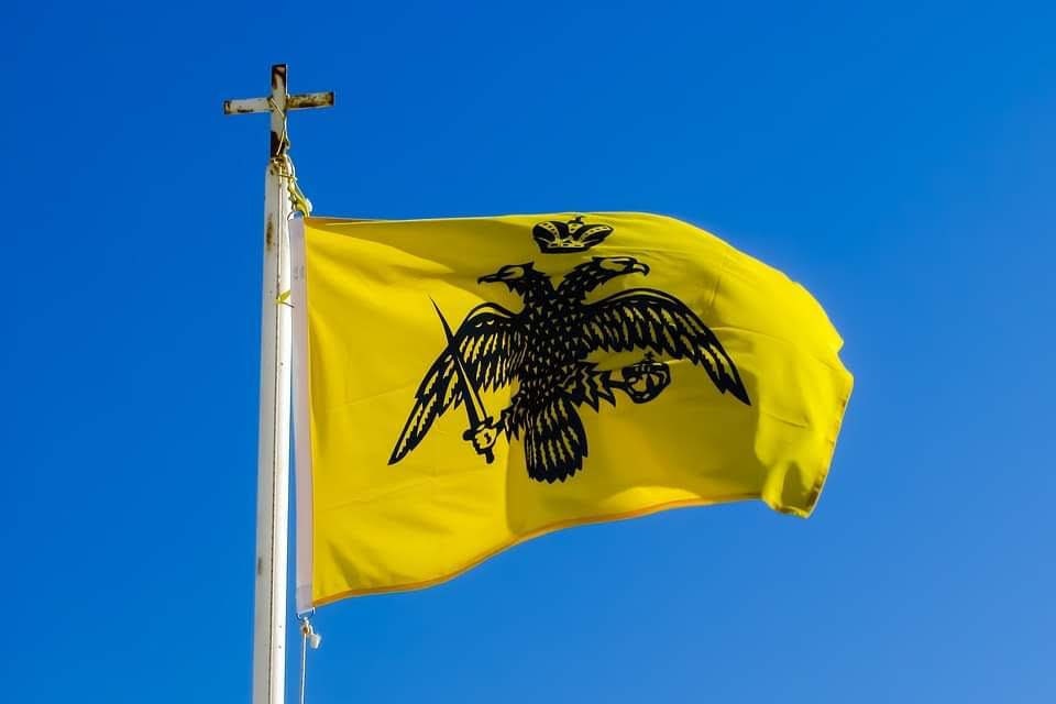 Flag, Byzantine Empire, Headed Eagle Flag, Size 150 Cm X 90 Cm 