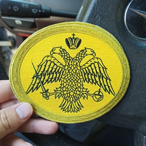 embroidery flag, double head eagle byzantine empire, church