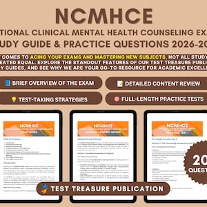 NCMHCE Study Guide 2026-2027: Exam Prep with Practice Tests
