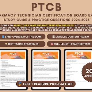 PTCB Prüfungsstudienführer 2024-25: Vertiefte Inhaltsüberprüfung, Praxistests und Erfolgskonzepte für die Apothekentechniker-Zertifizierungsprüfung