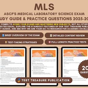 Studiegids MLS-examen 2025-2026: voorbereidings- en oefentests AMT-certificering (digitale download)