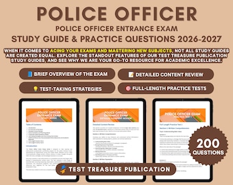 Police Officer Exam Study Guide 2026-2027 – Prep & Practice Tests (PDF)