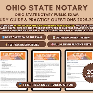 Ohio Notary Exam Study Guide 2025-2026: Practice Tests & Content Review