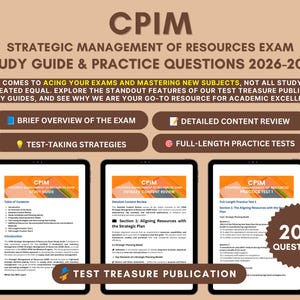 CPIM Strategic Management Exam Study Guide: 2026-2027 Practice Tests