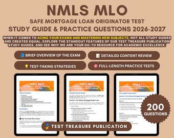 NMLS Study Guide 2026-2027: SAFE MLO Exam Prep with Practice Tests