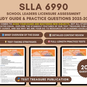 SLLA 6990 Exam Prep Study Guide: Educational Leadership 2025-2026