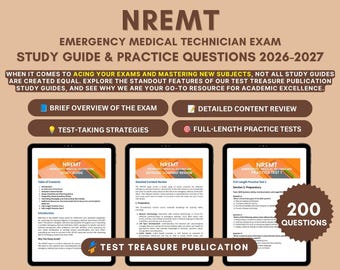 NREMT EMT Exam Study Guide 2026-2027: Practice Tests (Digital Download)
