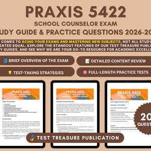 Studiegids voor het Praxis School Counselor Exam (5422) 2026-2027: 2 oefentests
