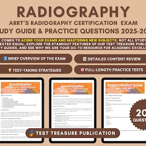 Radiography Exam Study Guide 2025-2026: Practice Tests & Exam Tips (Digital PDF)