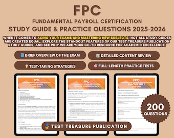 FPC Exam Study Guide 2025-2026: Payroll Certification Prep