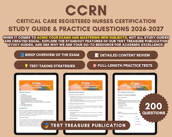 CCRN Study Guide 2026-2027: Critical Care Nurse Exam Prep