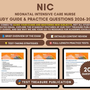 Guide d'étude pour l'examen d'infirmière en soins intensifs néonatals : Tests pratiques (téléchargement numérique)