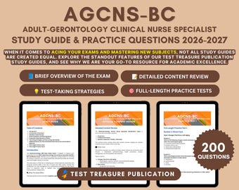 AGCNS-BC Exam Study Guide 2026-2027: Practice Tests & Content (PDF)