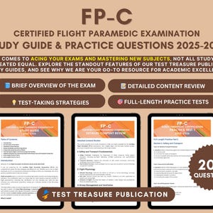 FP-C フライトパラメディック試験対策学習ガイド 2025-2026：模擬試験（デジタルダウンロード）