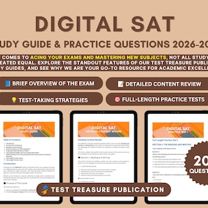 Digital SAT-studieguide 2026-2027 – Övningsprov (PDF)