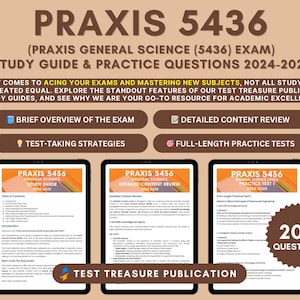 Praxis General Science (5436) Study Guide 2024-2025: In-Depth Review, Test-Taking Strategies & Practice Tests for Aspiring Science Educators