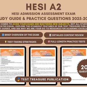 HESI A2 Study Guide & Practice Questions 2025-2026