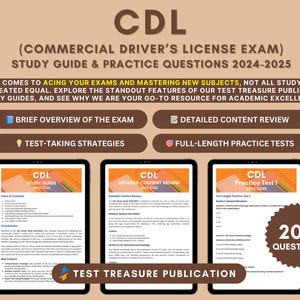 CDL-studiegids 2024-2025: voorbereiding examen commercieel rijbewijs - Trucking School Handbook for CDL-examensucces - oefentest- en examentips