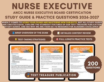 Nurse Executive Exam Study Guide 2026-2027: ANCC Certification Prep