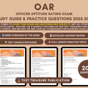 Guide d'étude de l'examen OAR 2025-2026 : mathématiques, lecture, concepts mécaniques