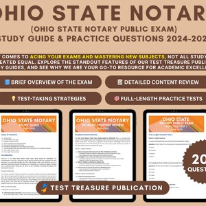 Ohio Notary Public Exam Study Guide 2024-2025: Vertiefte Inhalt Prüfung, Praxis-Tests & Prüfungstipps für notariellen Erfolg | Ohio Notar Exam