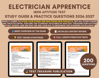IBEW Electrician Apprentice Exam Prep: Study Guide + 2 Practice Tests (PDF Download)
